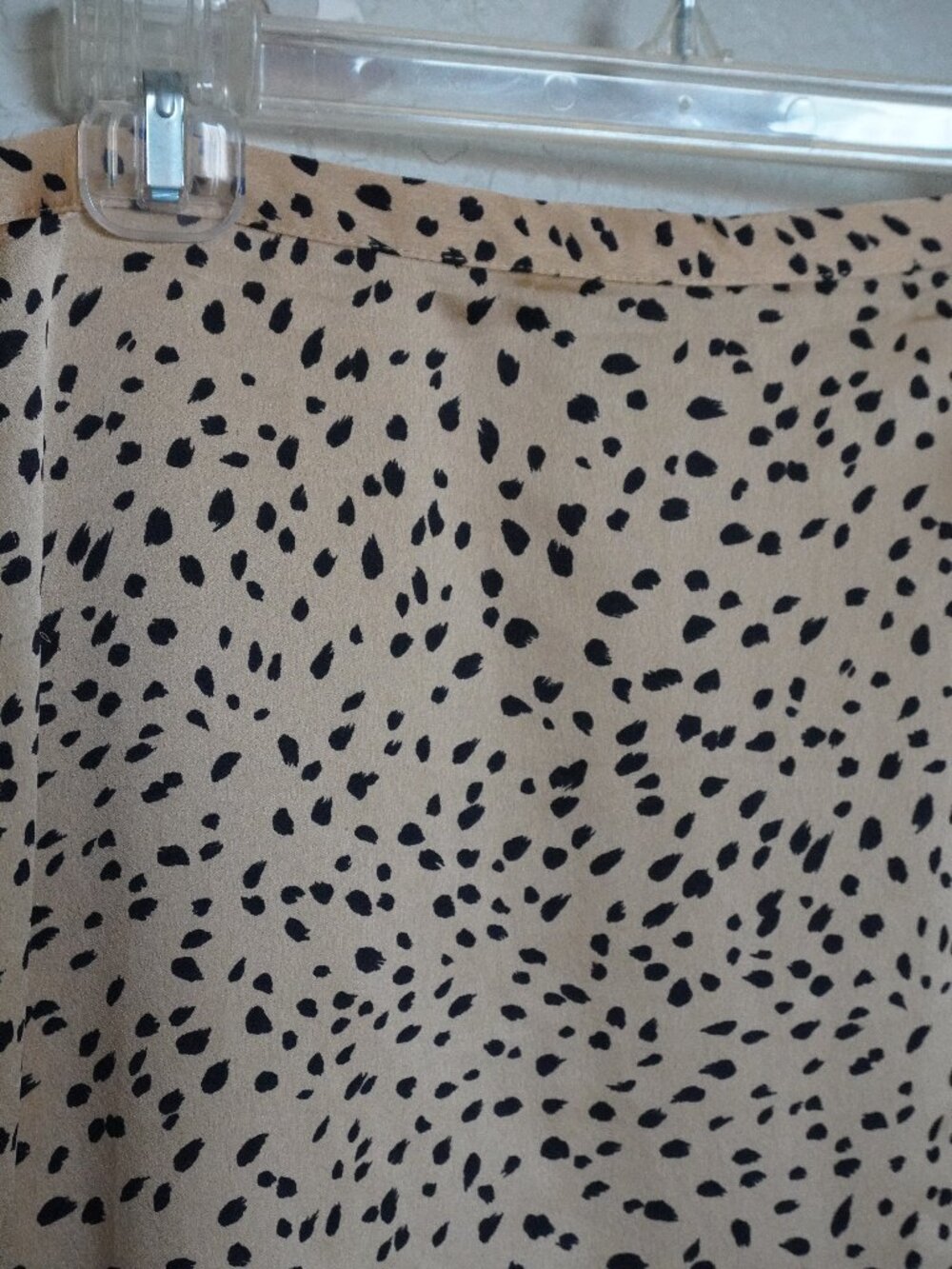 Satin Leopard Skirt